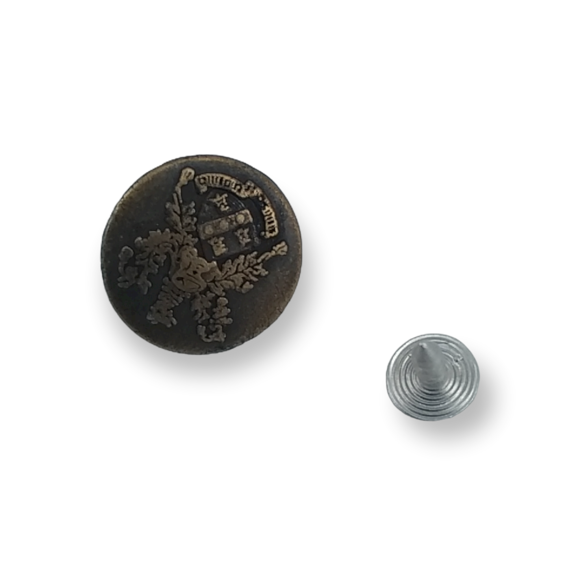 20 mm - 32 Boy Logo Desenli Kot Düğmesi E 1277