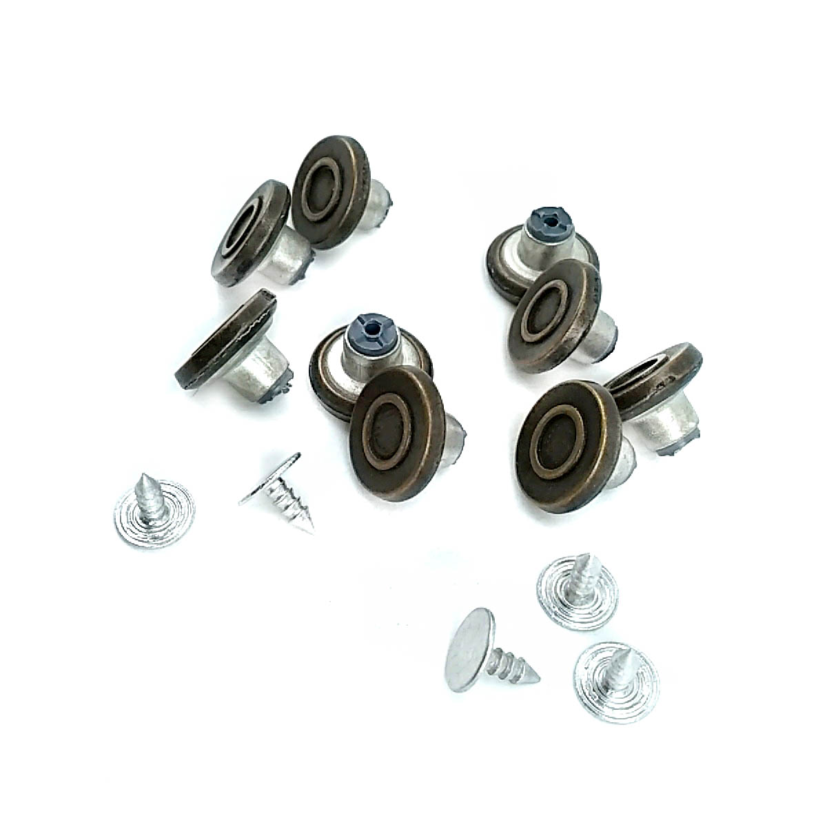 15 mm 24 L Ring Pattern Enameled Jeans Button E 1550