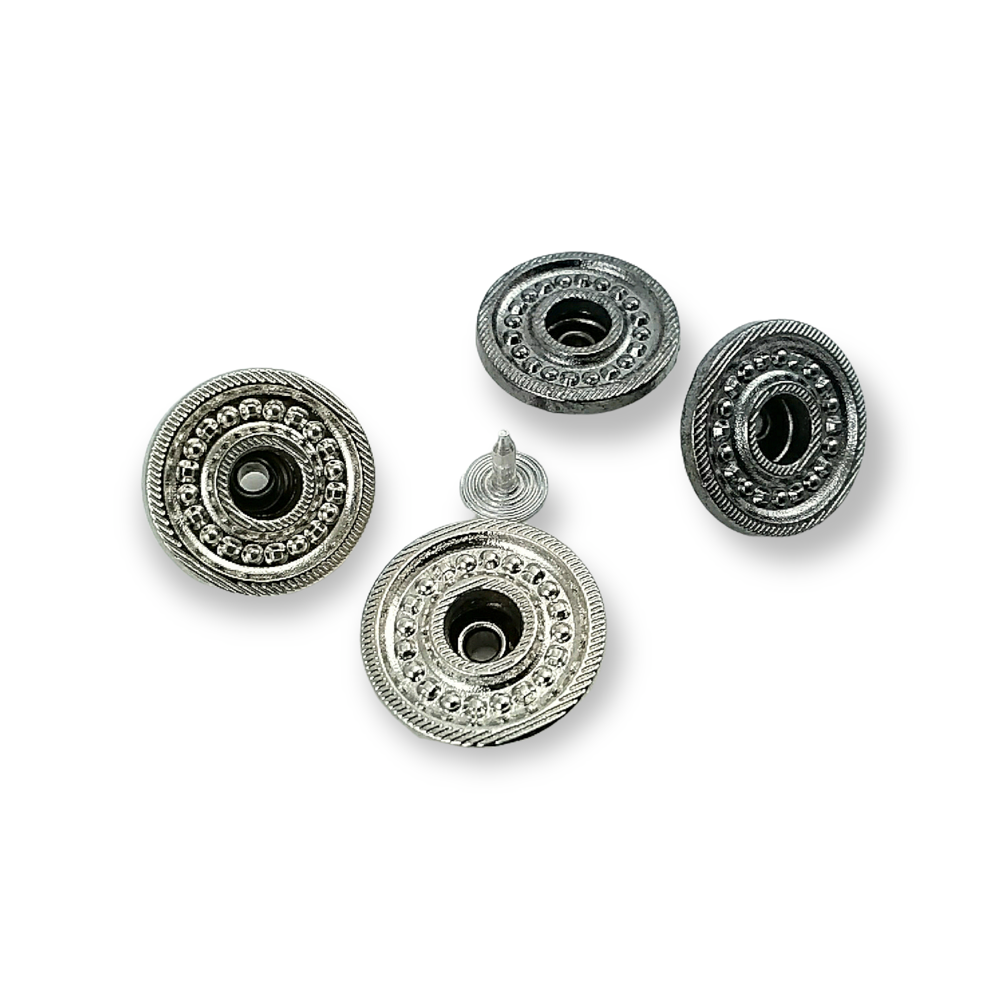 14 mm 22 boy Kot Pantolon Düğmesi Nokta Desenli