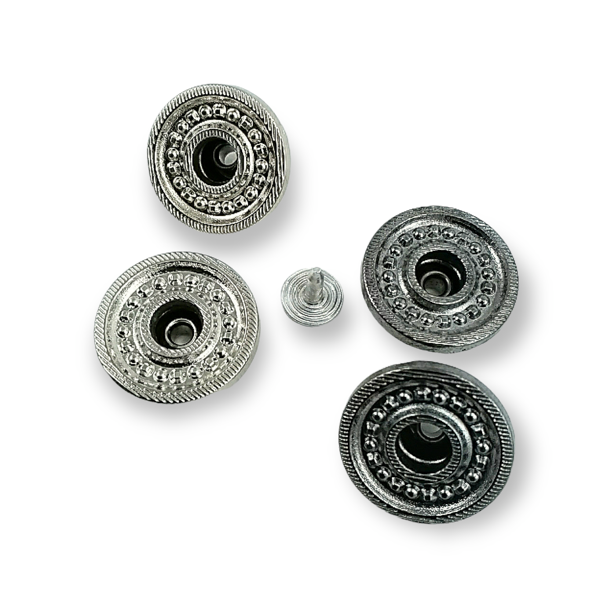 14 mm 22 boy Kot Pantolon Düğmesi Nokta Desenli