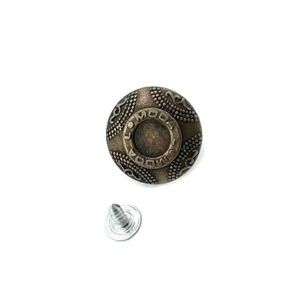 22 mm 35 L Brand Written Jeans Button E 316