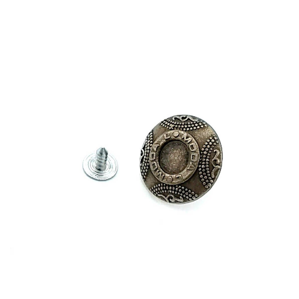 22 mm 35 L Brand Written Jeans Button E 316