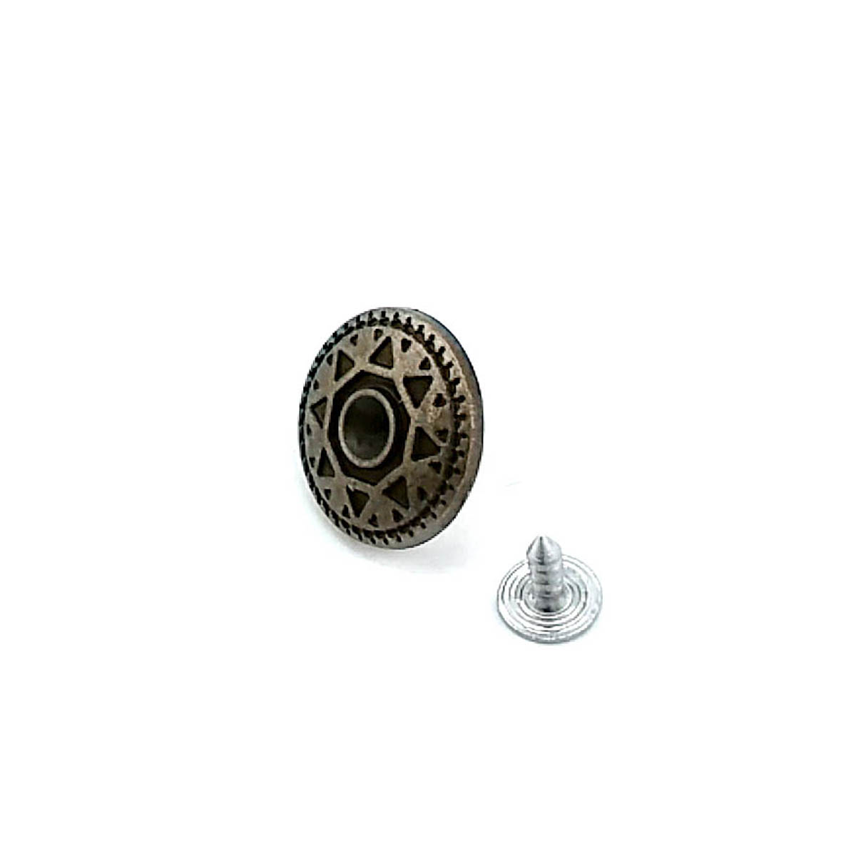 20 mm 32 Boy Kot Düğmesi Güneş Desenli  Taşlı Düğme E 334