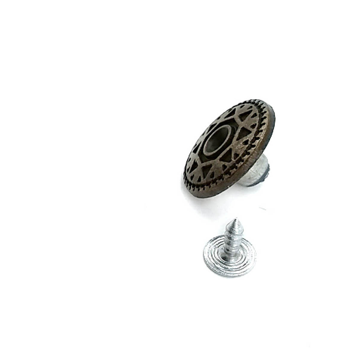 20 mm 32 Boy Kot Düğmesi Güneş Desenli  Taşlı Düğme E 334