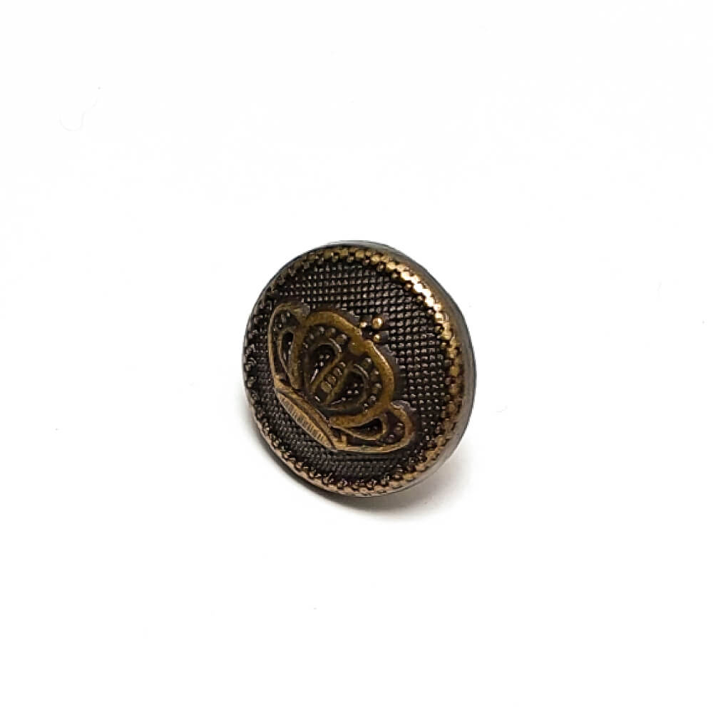 17 mm 28 L Jeans Button with Crown Logo E 446