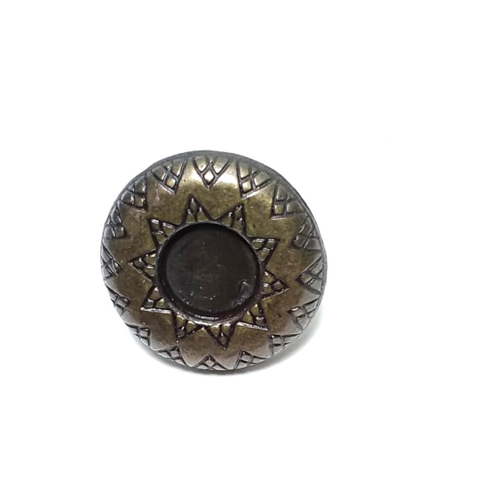 15 mm 24 boy Kot Düğmesi Mineli Çakma Düğme  E 504