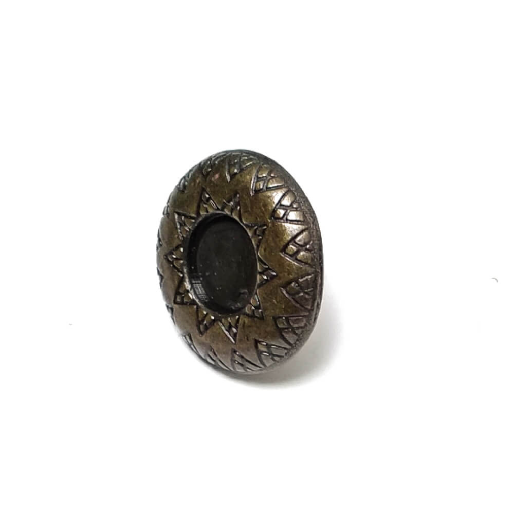 15 mm 24 boy Kot Düğmesi Mineli Çakma Düğme  E 504