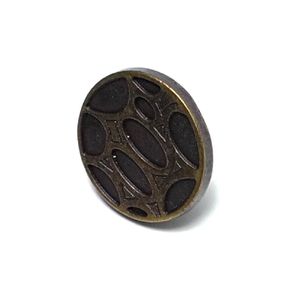 17 mm 28 L Patterned Jeans Button E 848
