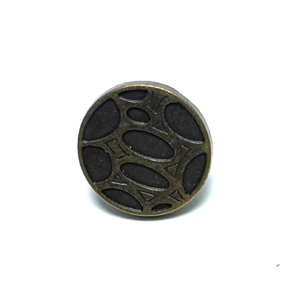 17 mm 28 L Patterned Jeans Button E 848