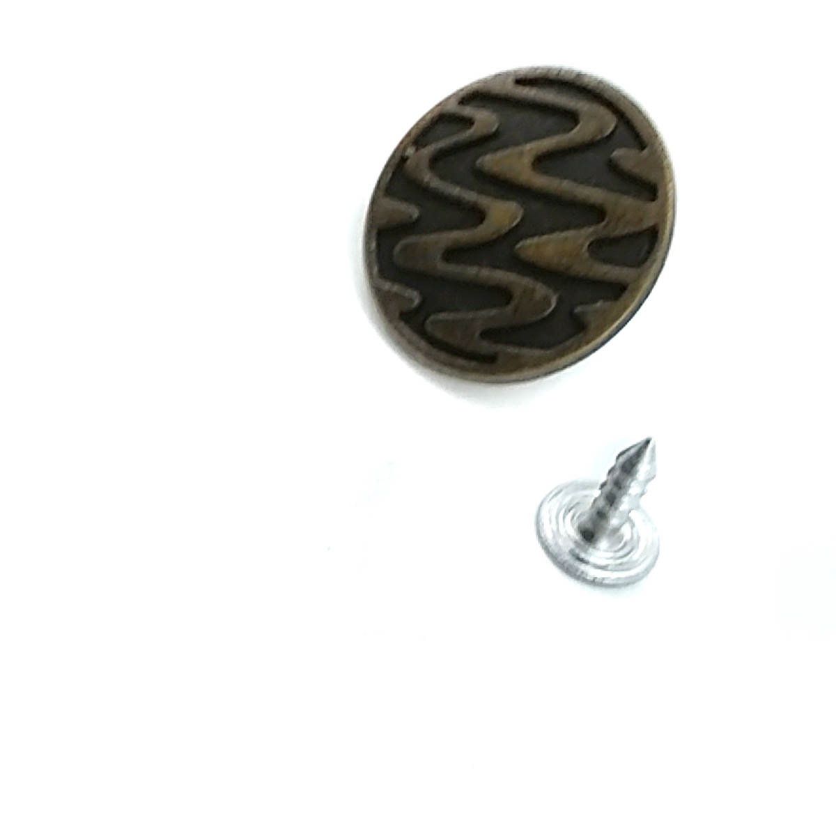 22 mm 37 Boy Dalgalı Desenli Çakma düğme E 865