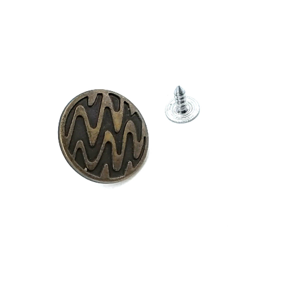 22 mm 37 Boy Dalgalı Desenli Çakma düğme E 865