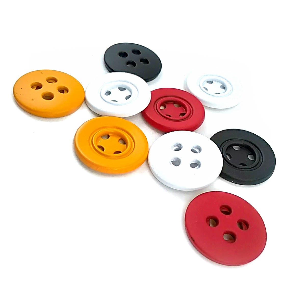 Estetik dört delikli metal düğme dikme  23 mm - 36 boy E 280