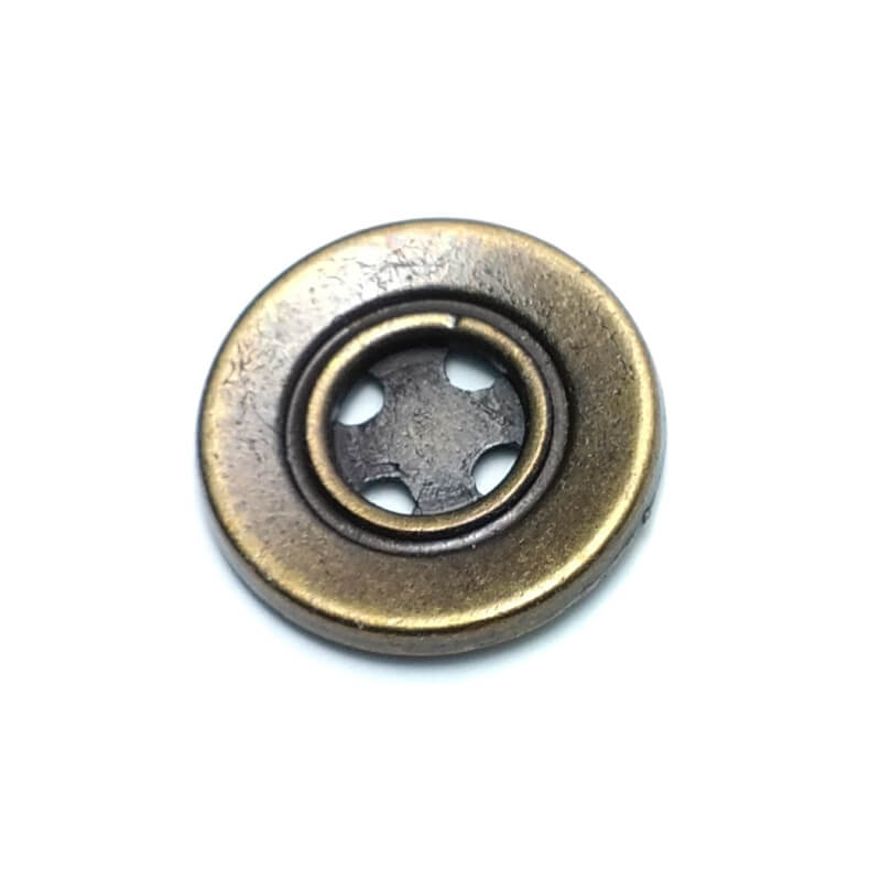Estetik dört delikli metal düğme dikme  23 mm - 36 boy E 280