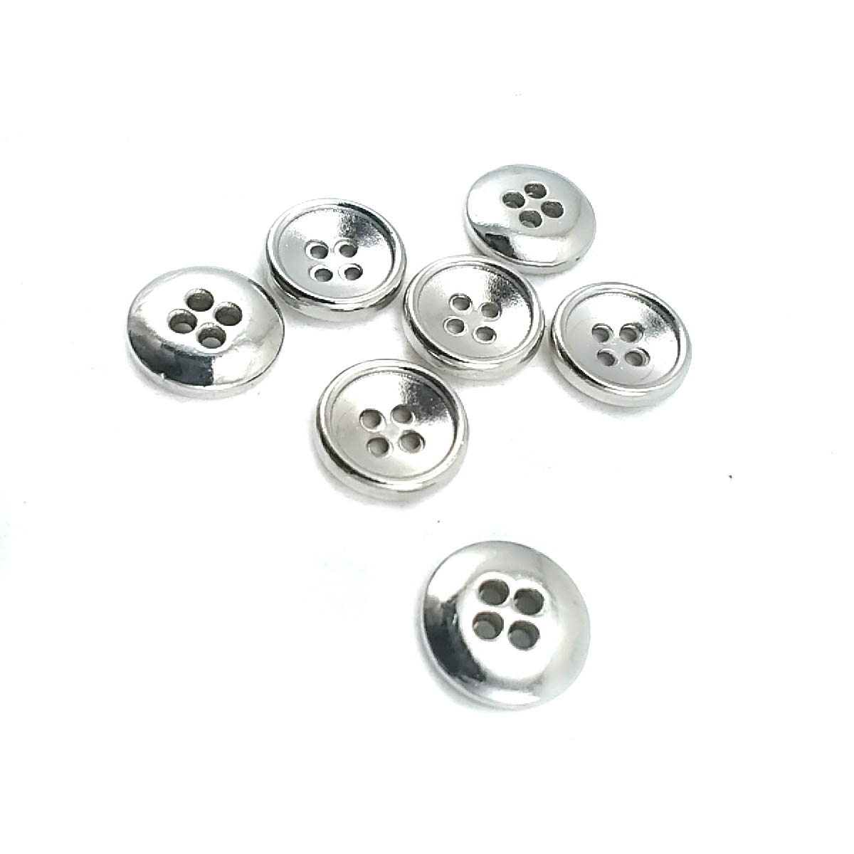 12 mm - 20 boy Sade Dört Delikli Metal Düğme