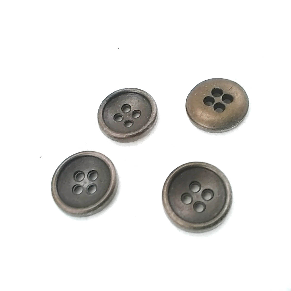 12 mm - 20 boy Sade Dört Delikli Metal Düğme