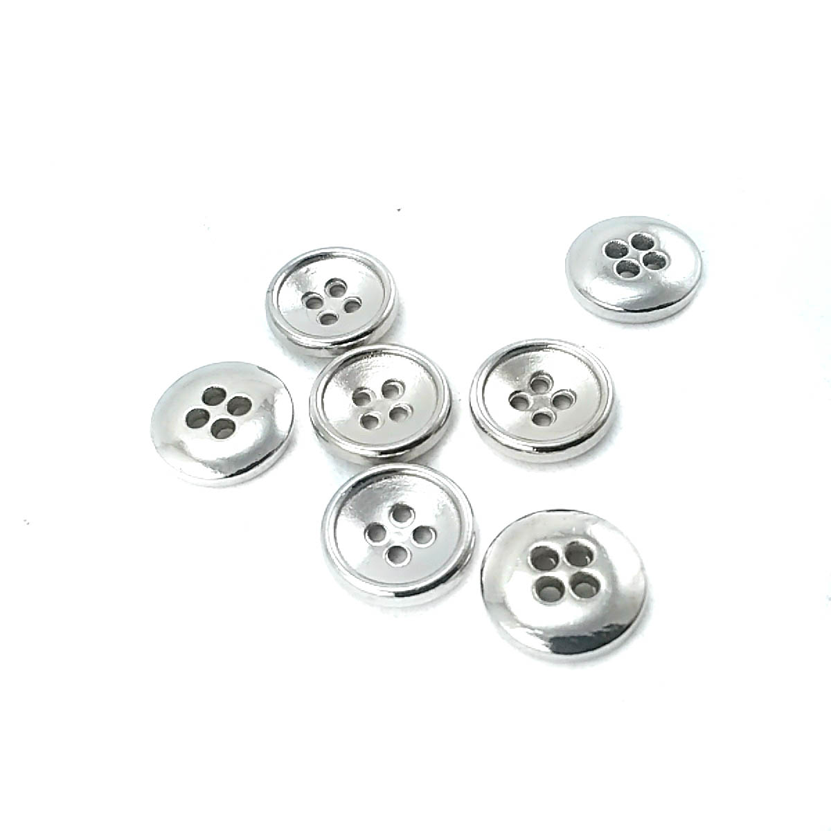 12 mm - 20 boy Sade Dört Delikli Metal Düğme