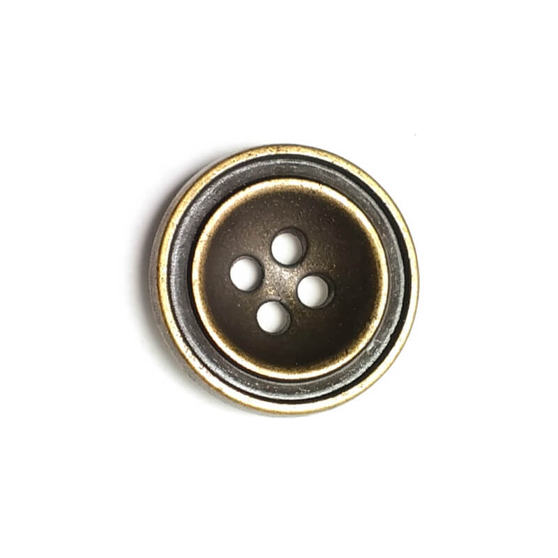 Dört delikli metal çukur düğme 20 mm - 31 boy E 1415