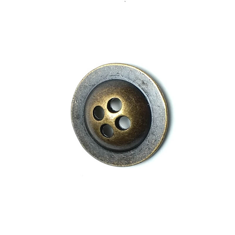 Dört delikli metal çukur düğme 20 mm - 31 boy E 1415