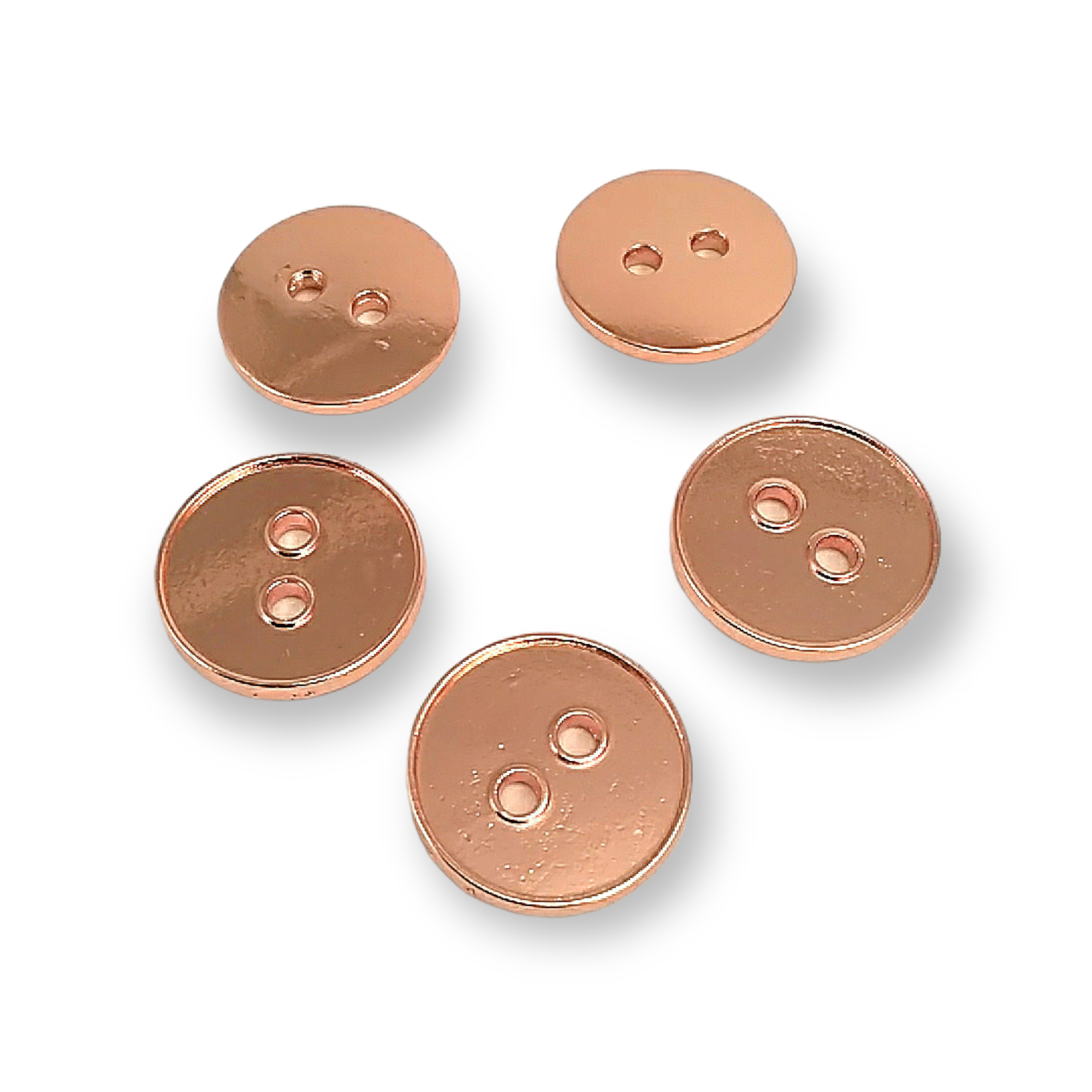 18 mm - 28 boy Sade iki delikli metal düğme E 1547