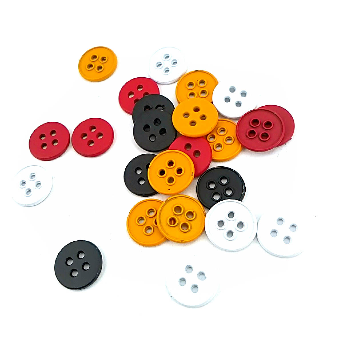 Dört delikli estetik metal dikme düğme 17 mm - 27 boy E 1553