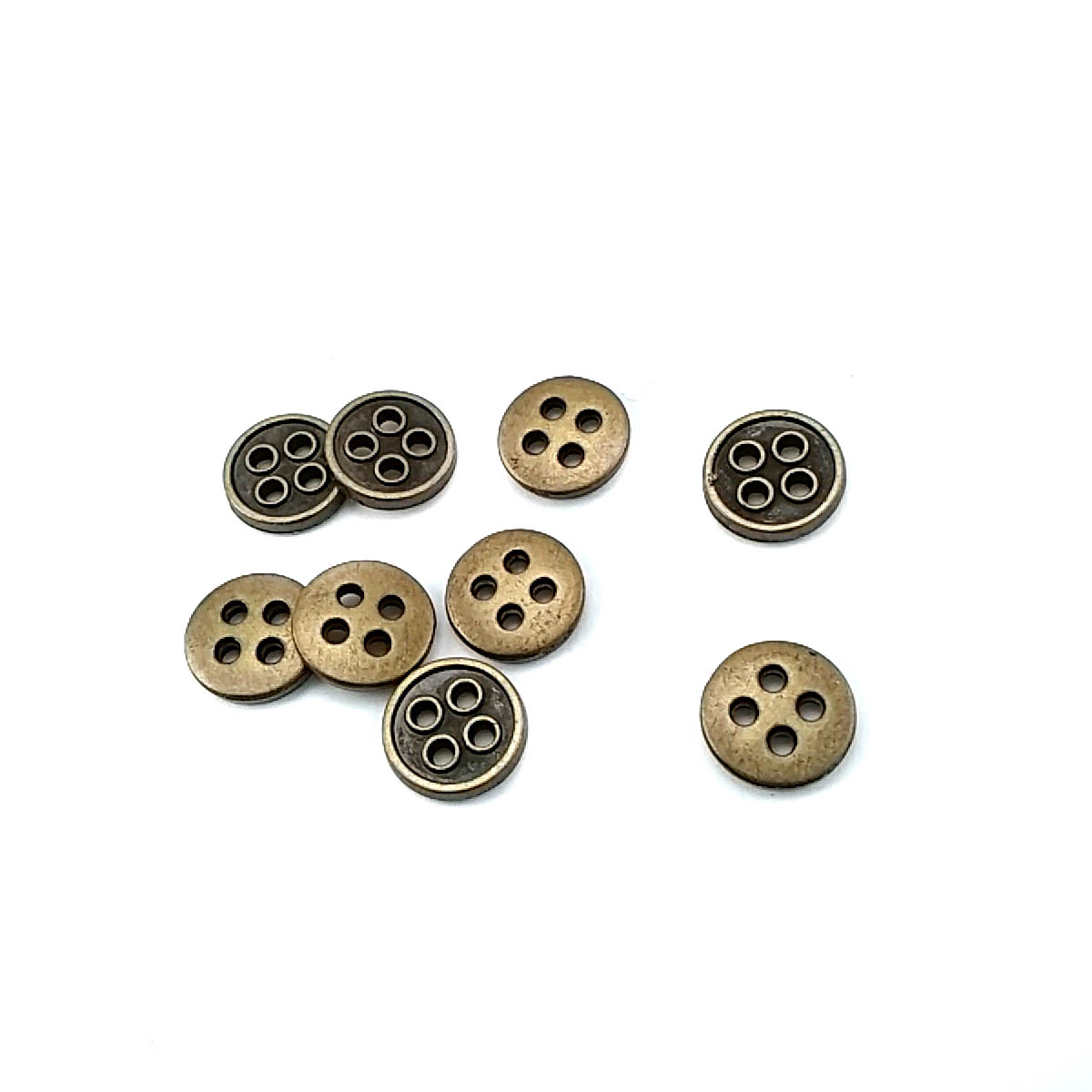 Button with 13 mm Stripes with Four Holes