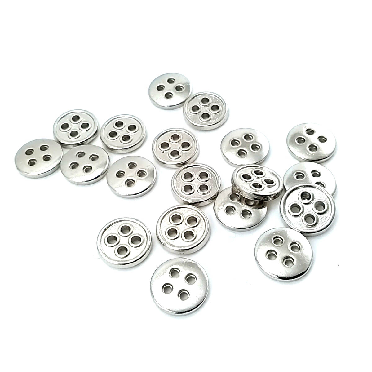 Button with 13 mm Stripes with Four Holes