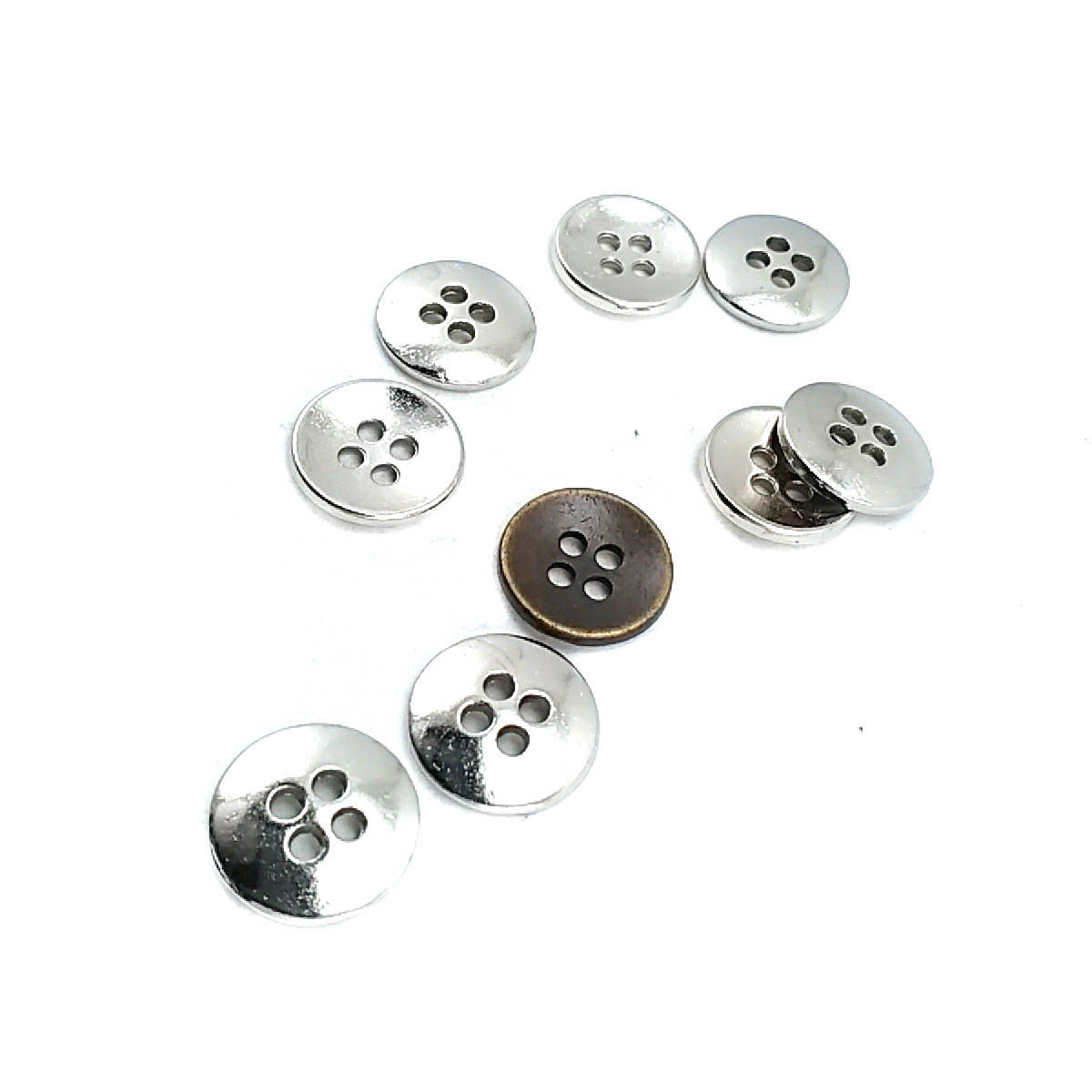 13 mm Simple Sewing Button With Four Holes E 1633