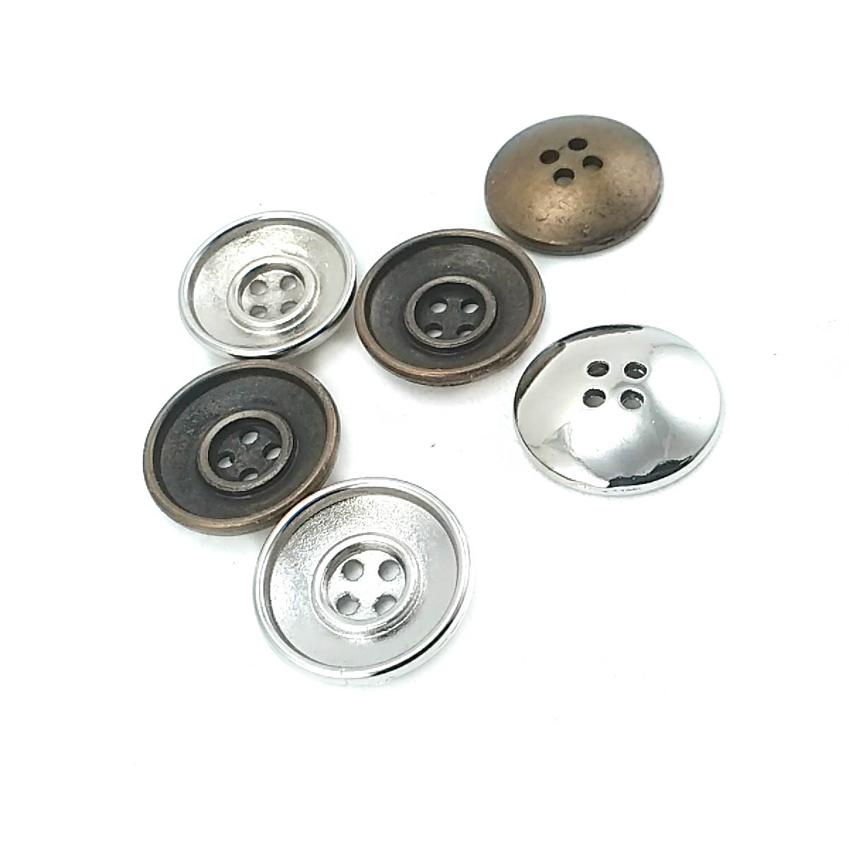 20 mm -  35 boy Dört delikli metal düğme dikme