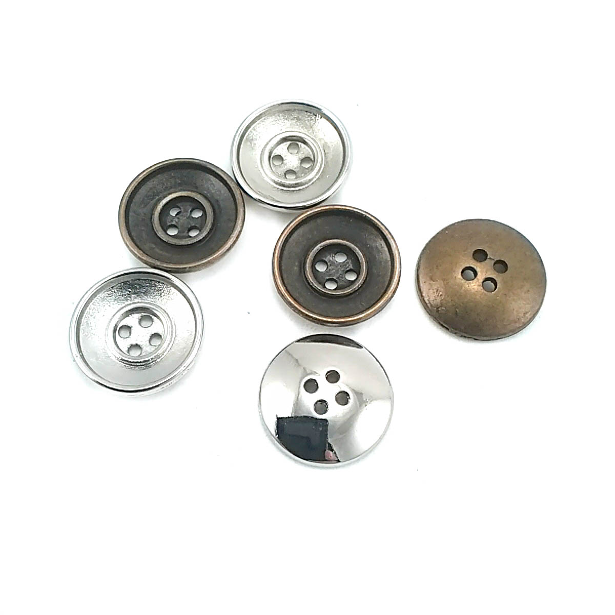 20 mm -  35 boy Dört delikli metal düğme dikme