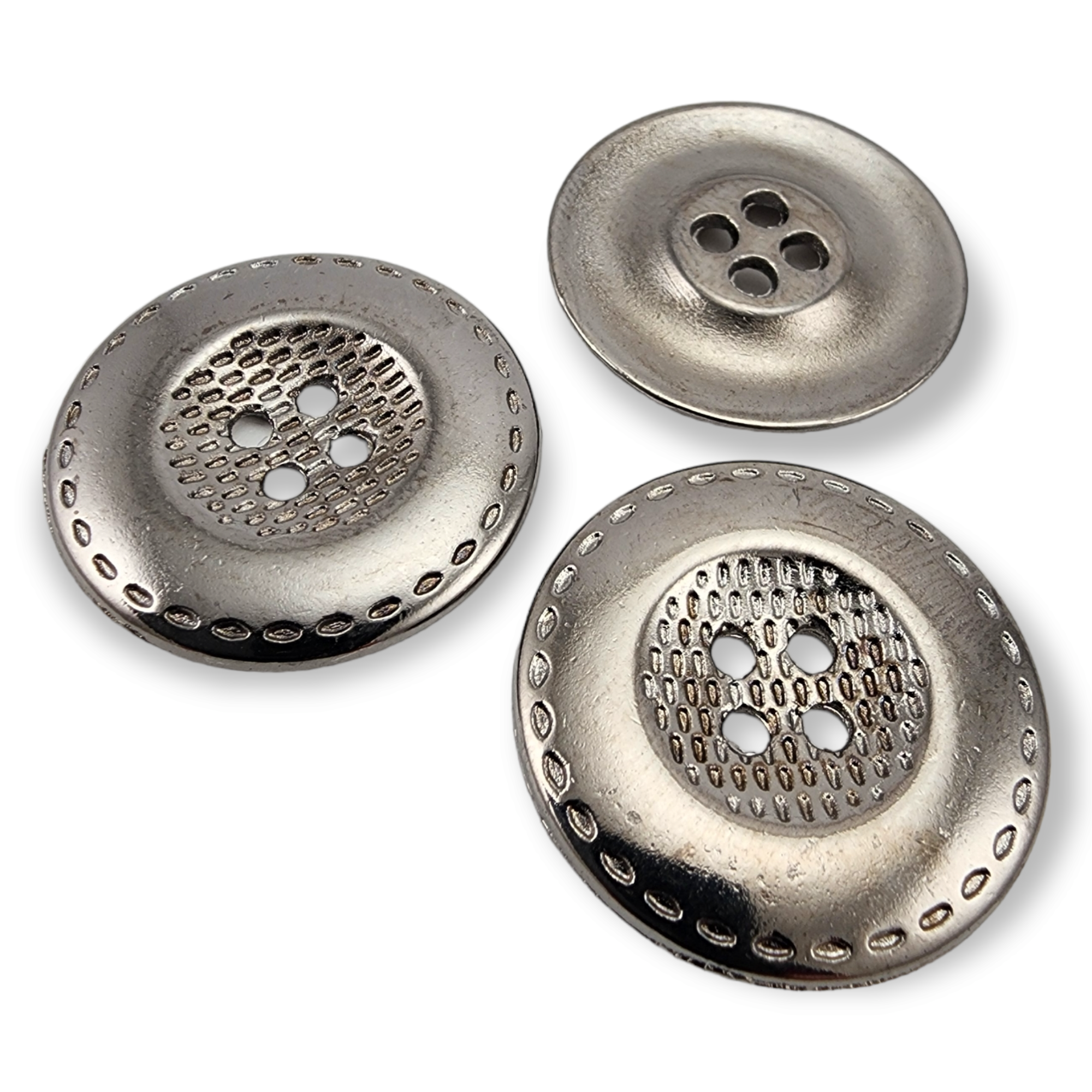 25 mm 40 Boy Dört Delikli Dikme Metal Düğme E 460