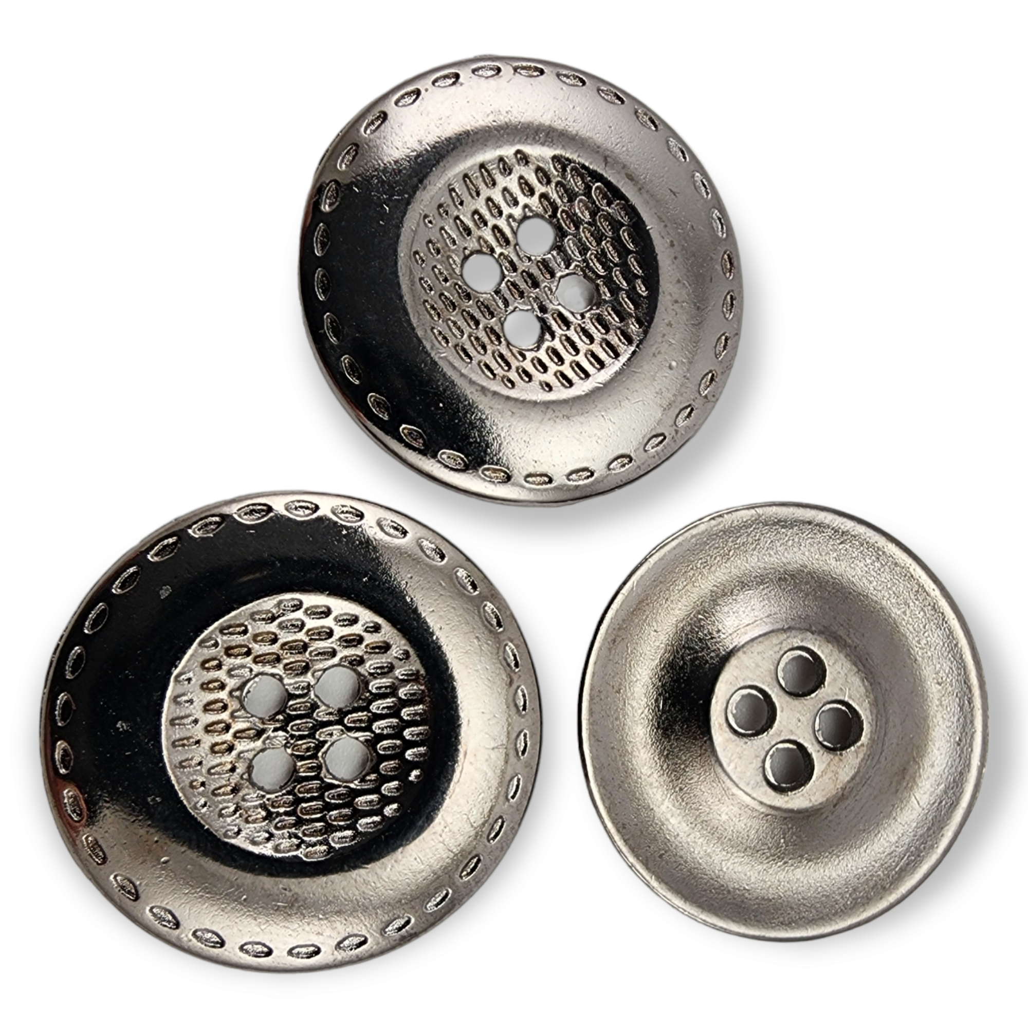 25 mm 40 Boy Dört Delikli Dikme Metal Düğme E 460