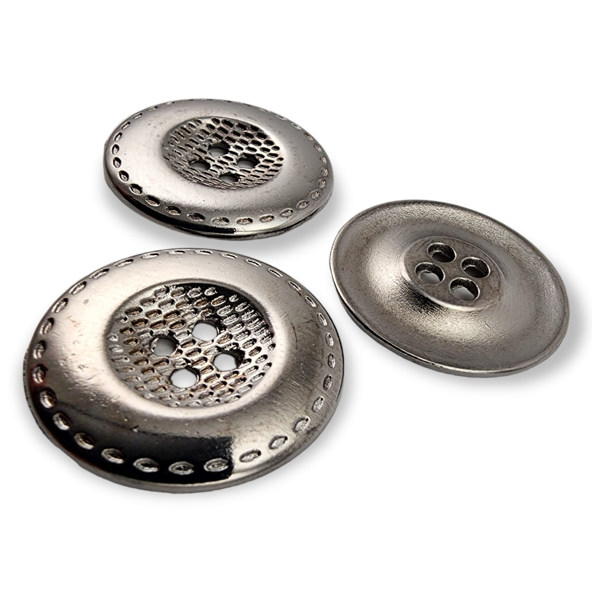 25 mm 40 Boy Dört Delikli Dikme Metal Düğme E 460