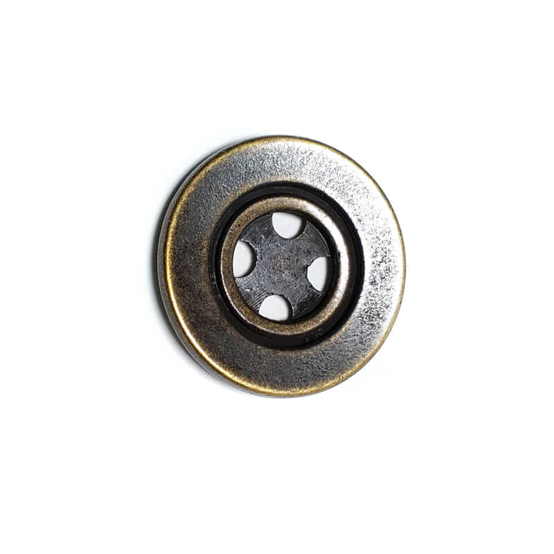 Büyük boy dört delikli metal düğme dikme  30 mm - 47 boy E 485