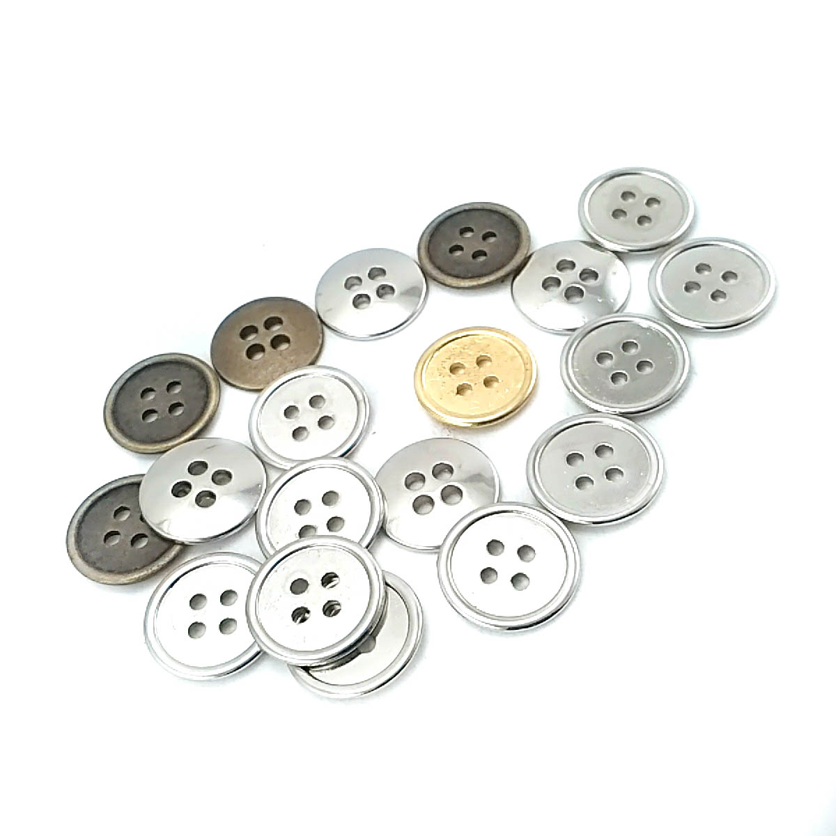 16 mm 26 size Four Hole Metal Button E 498