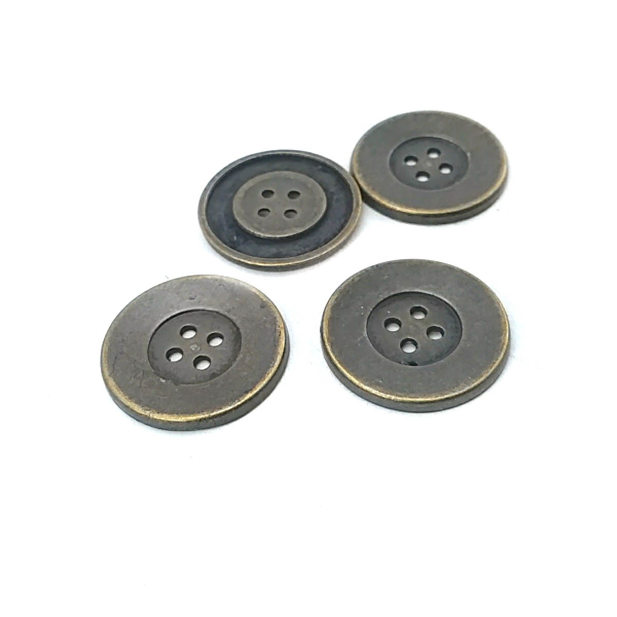 25 mm Estetik Dört Delikli Metal Düğme
