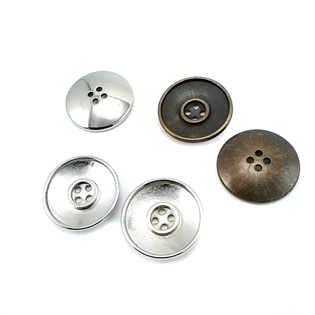 25 mm -  40 boy Dört delikli metal düğme dikme