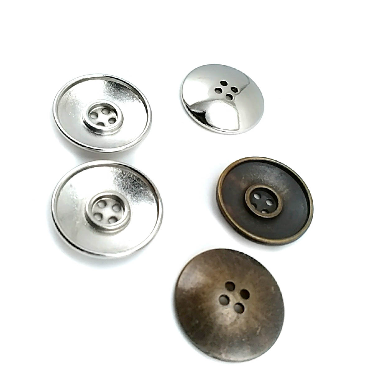 25 mm -  40 boy Dört delikli metal düğme dikme