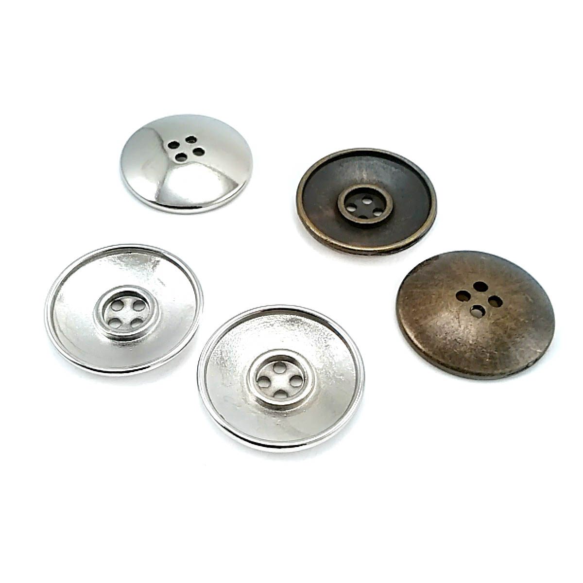 25 mm -  40 boy Dört delikli metal düğme dikme