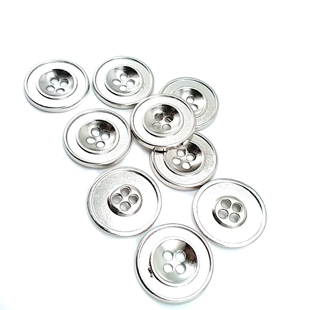 25 mm 40 boy İki Delikli Mineli Metal Düğme Mont ve Trençkot Düğmesi E 774
