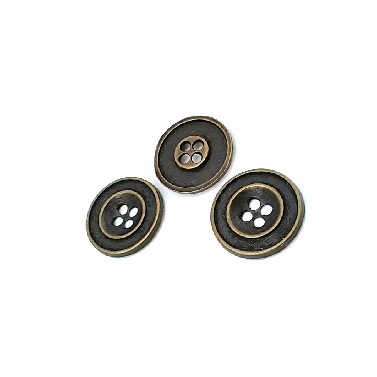 25 mm 40 boy İki Delikli Mineli Metal Düğme Mont ve Trençkot Düğmesi E 774