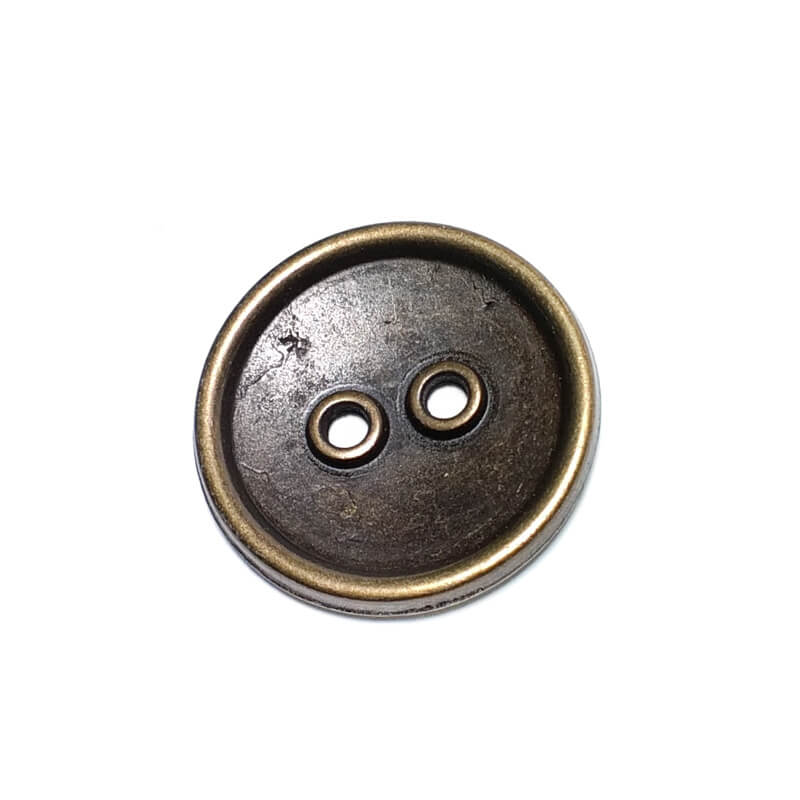 Two Hole Dental Wear Sewing Button Metal Zinc Alloy 30mm