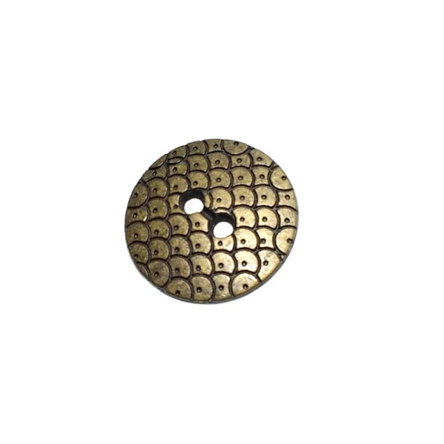 19 mm İki delikli metal elbise düğmesi