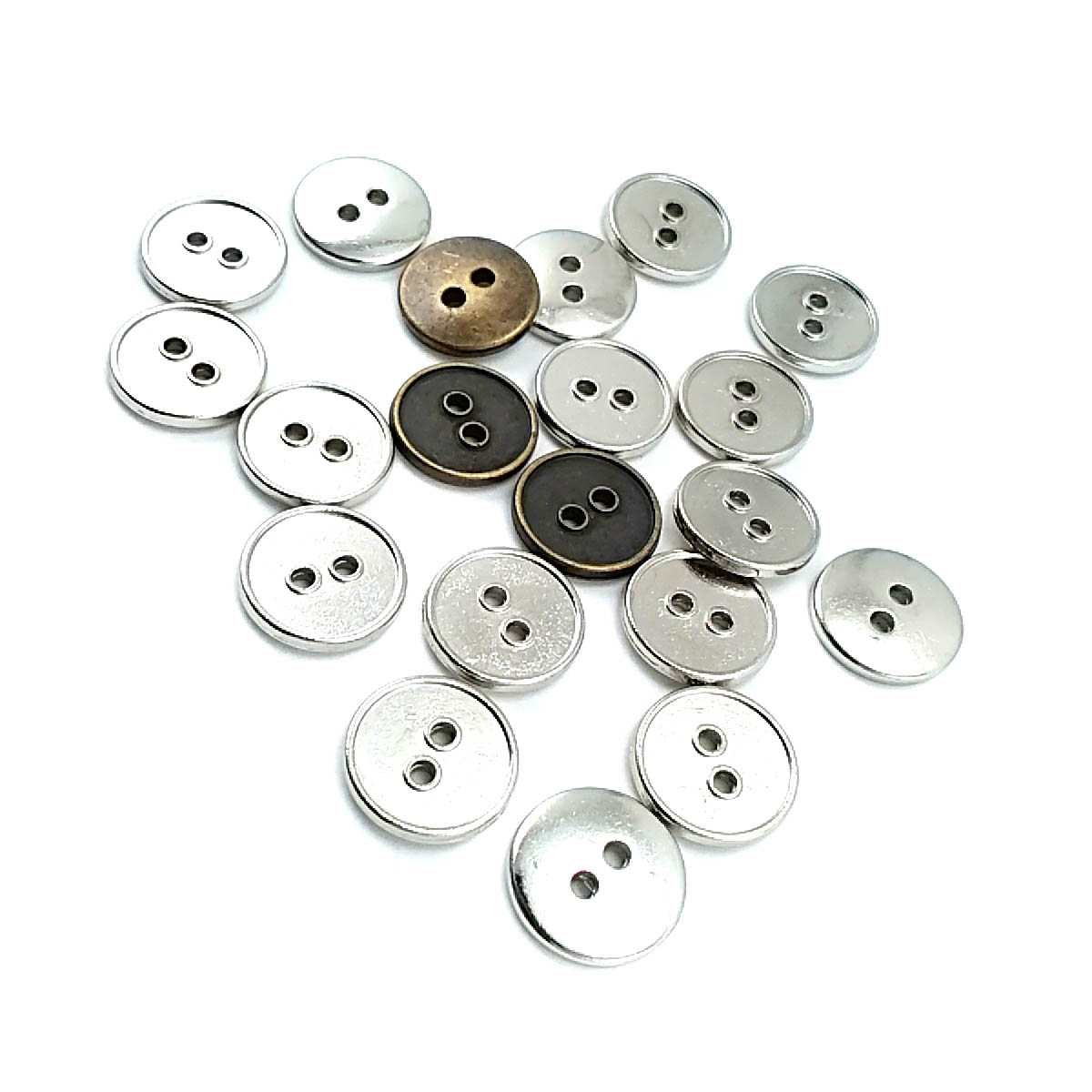 15 mm 2 Delikli Dikme Düğme 24 boy