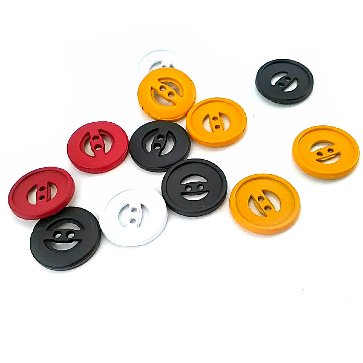 18 mm 2 Delikli Metal Düğme 30 lignes
