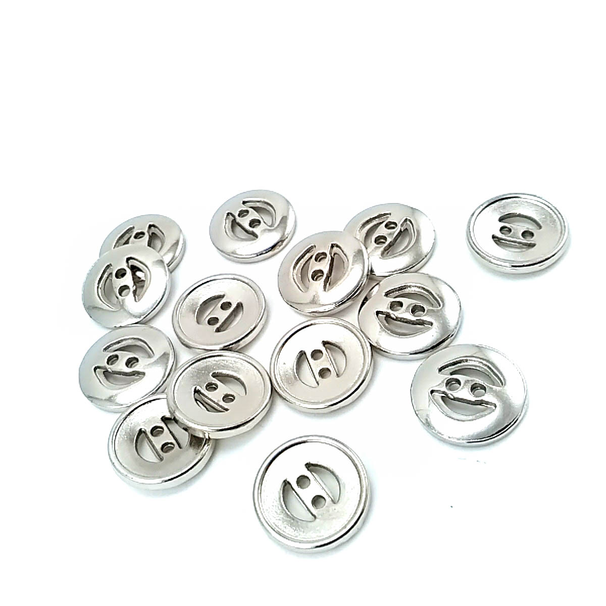 16 mm İki Delikli Metal Düğme 26 lignes