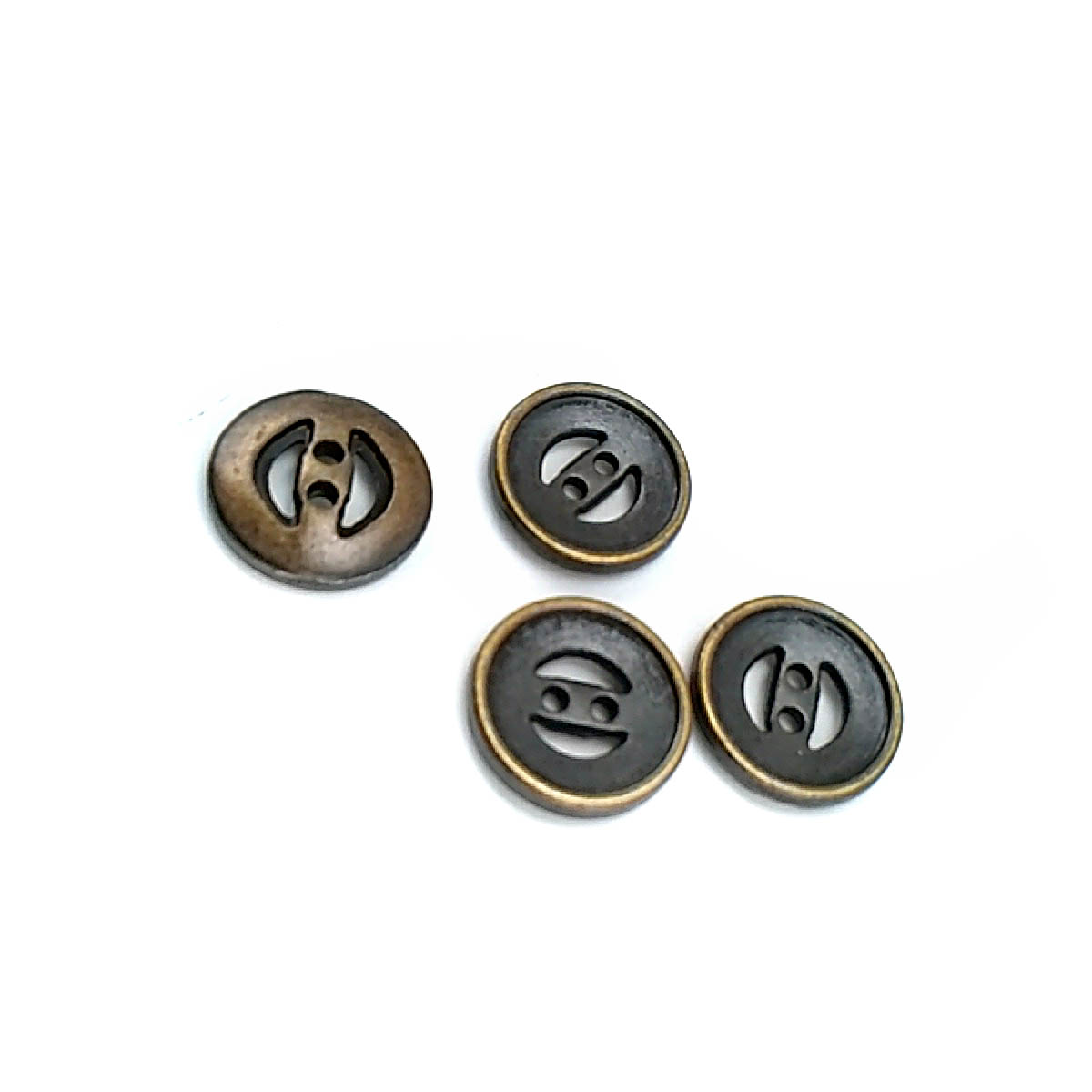 16 mm İki Delikli Metal Düğme 26 lignes