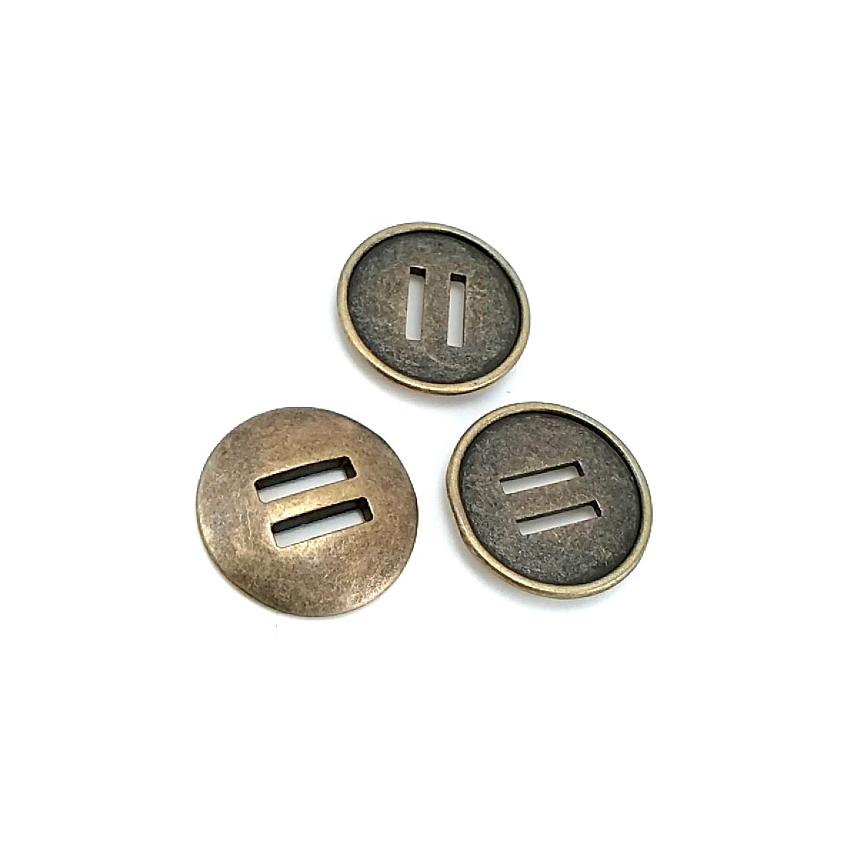 26 mm 2 Delikli Metal Düğme 42 lignes