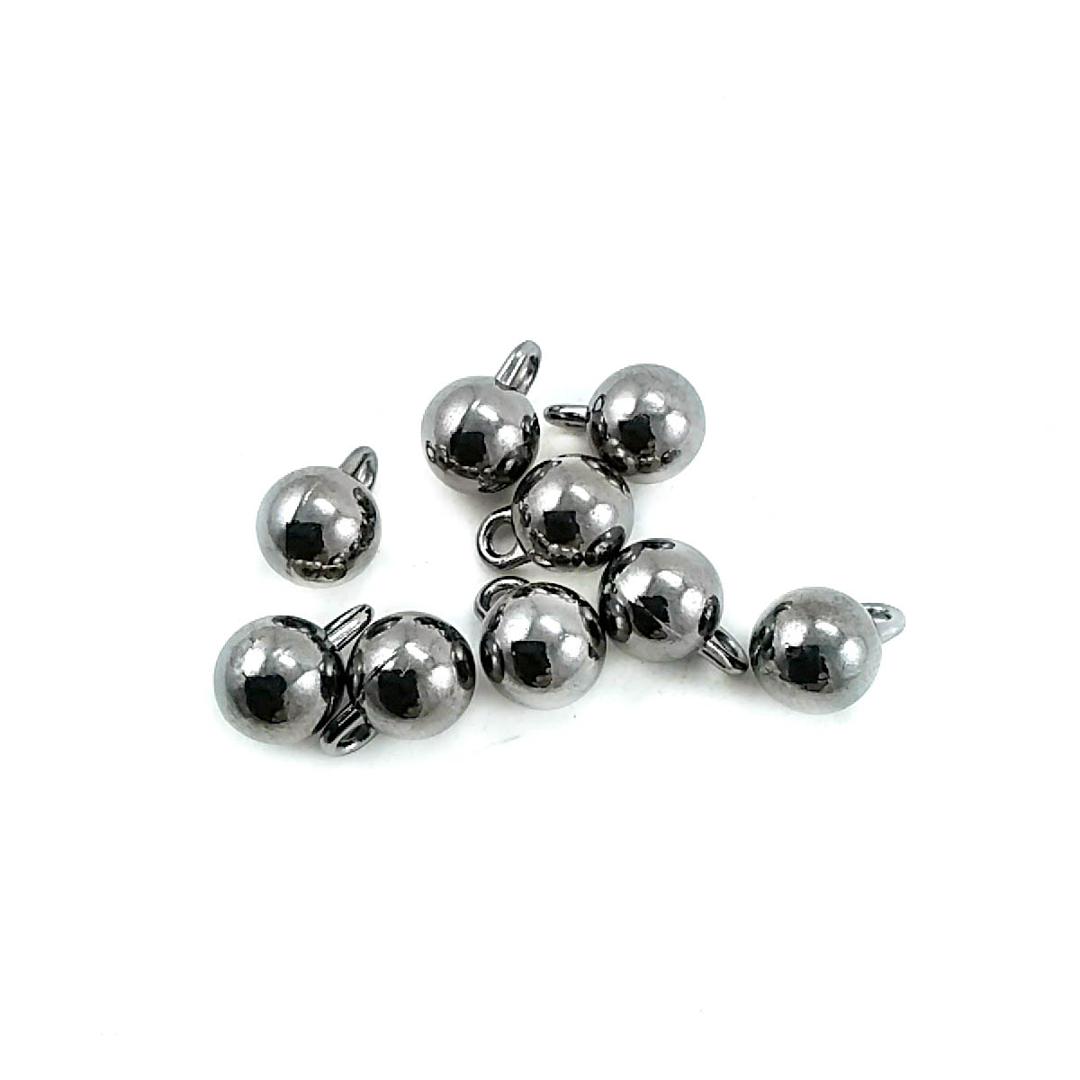 11 mm x 8 mm Zipper pullers ball shape