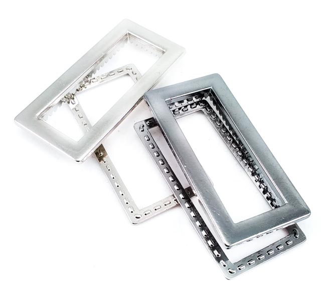 Eyelet zinc alloy frame shape 50 x 24 mm E 1983