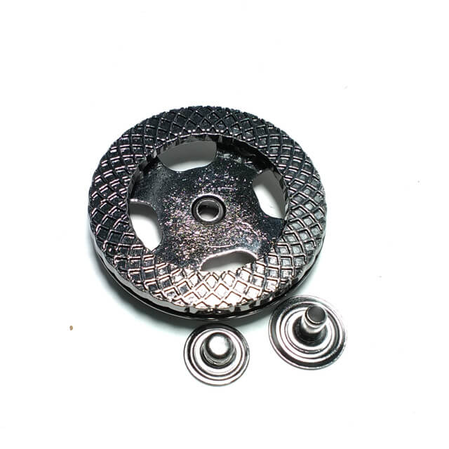38 mm Oval Halka desenli çıtçıt düğme